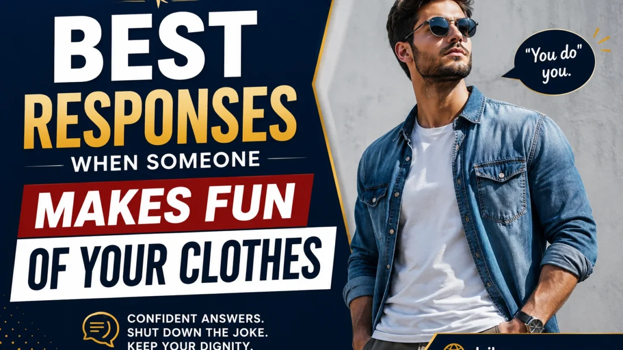 Best Responses When Someone Makes Fun of Your Clothes