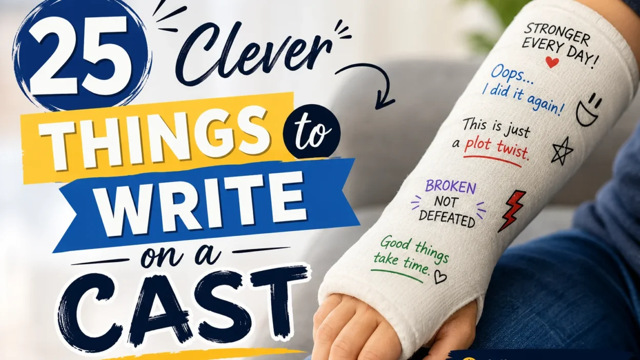 Clever Things to Write on a Cast