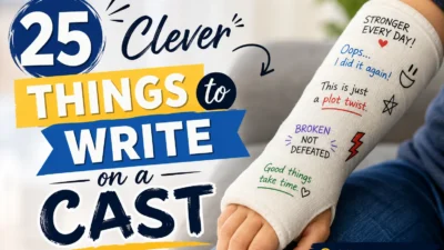 Clever Things to Write on a Cast