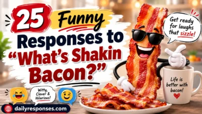 Funny Responses to "What's Shakin Bacon?"