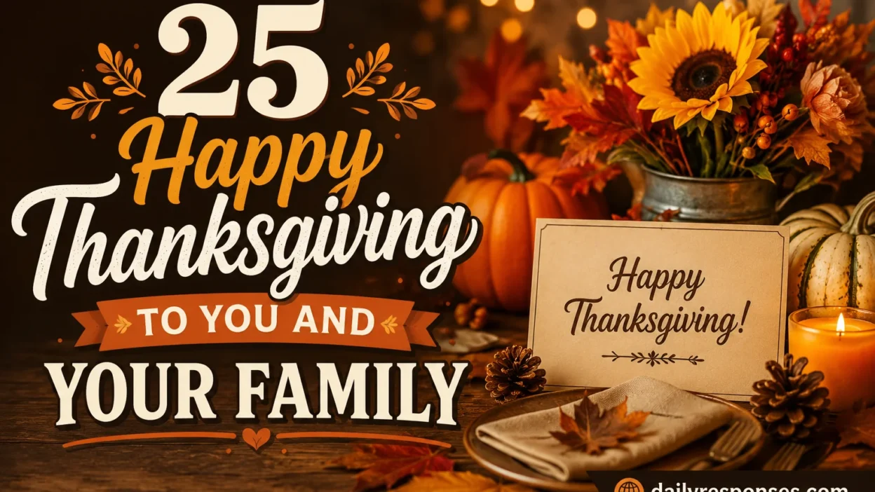 Happy Thanksgiving to You and Your Family