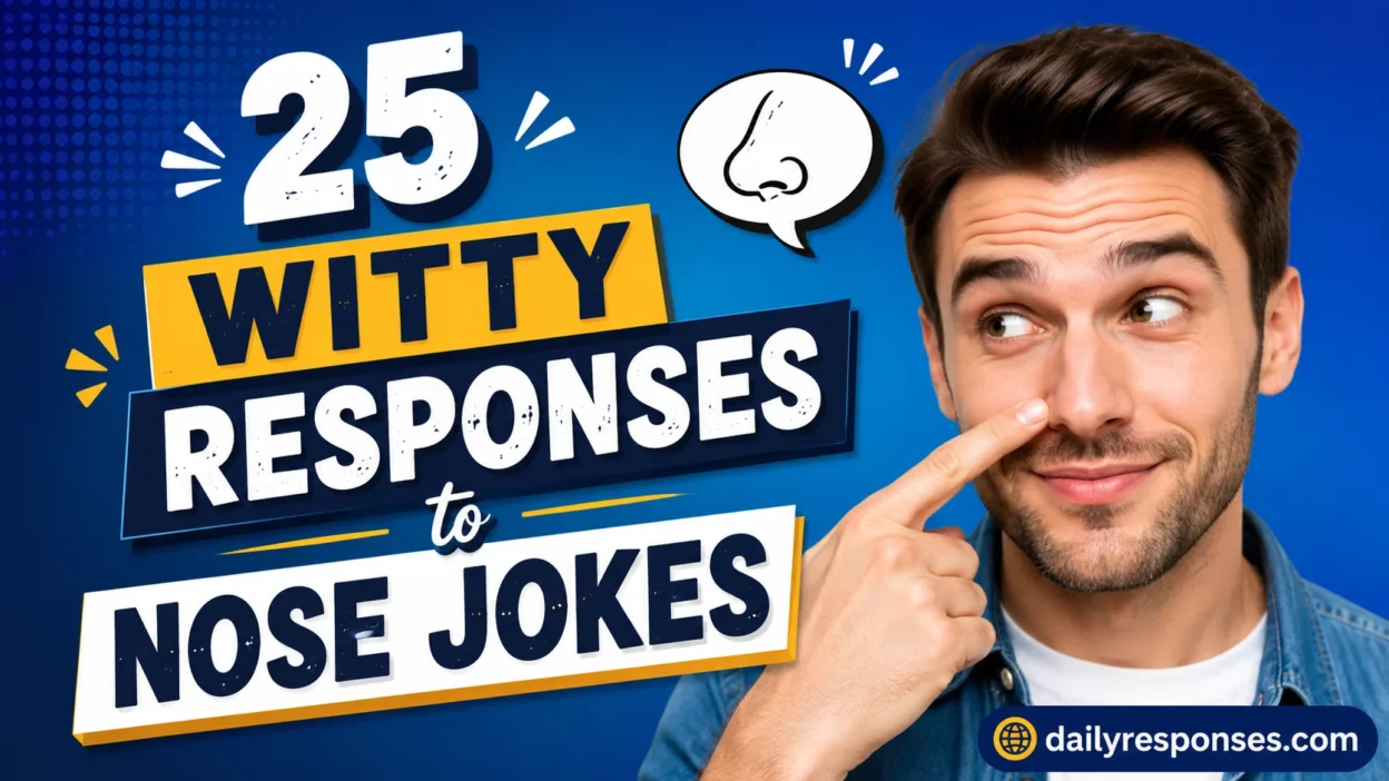 Witty Responses to Nose Jokes