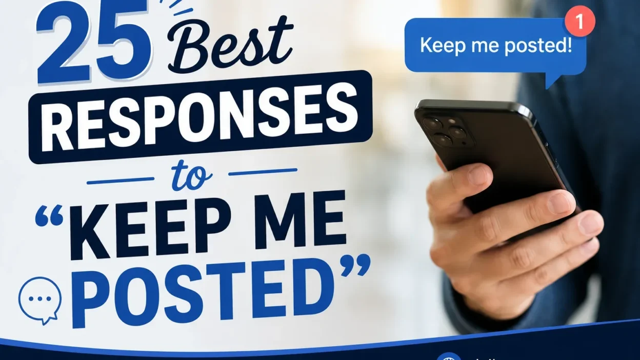 Best Responses to “Keep Me Posted”