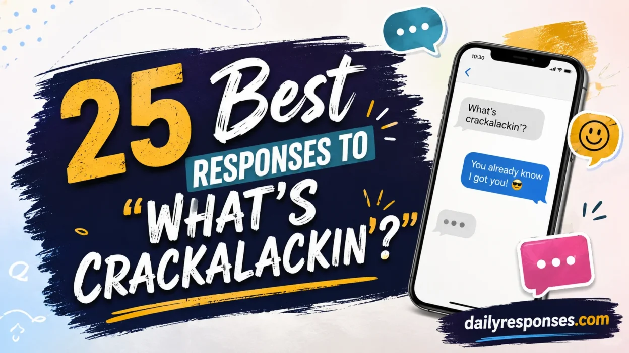 Best Responses To “What’s Crackalackin’?”