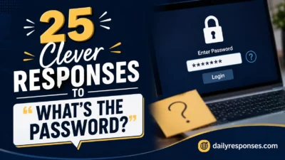 Clever Responses To “What’s The Password?”