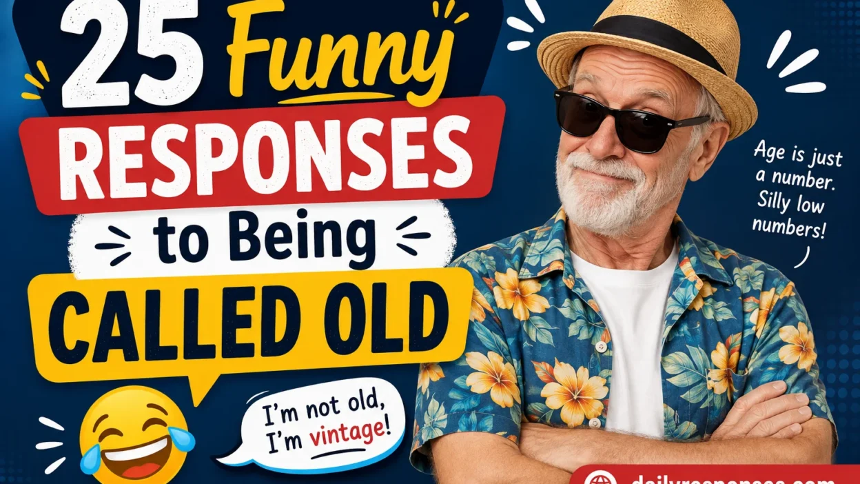 Funny Responses to Being Called Old