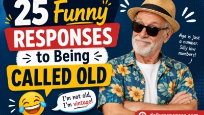 Funny Responses to Being Called Old