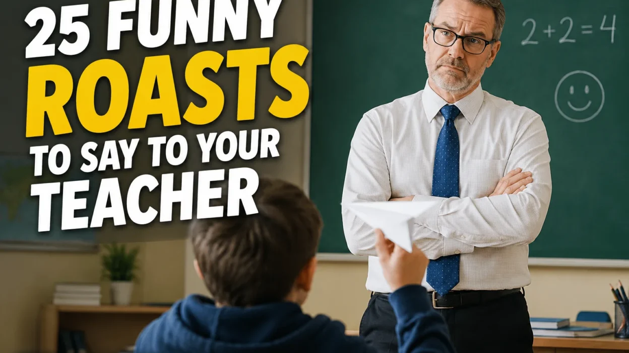 Funny Roasts To Say To Your Teacher