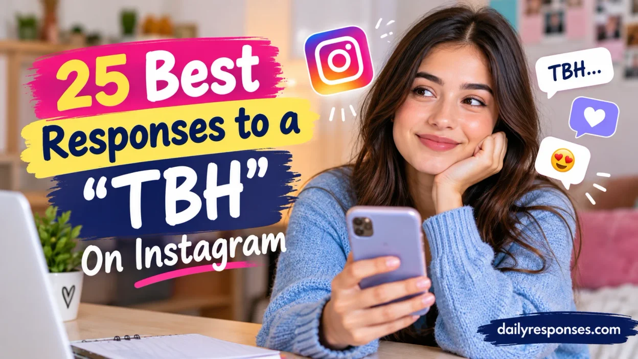 Best Responses to a “TBH” On Instagram