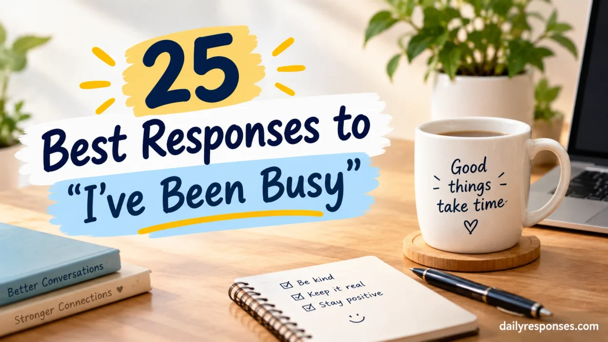Best Responses to “I’ve Been Busy”