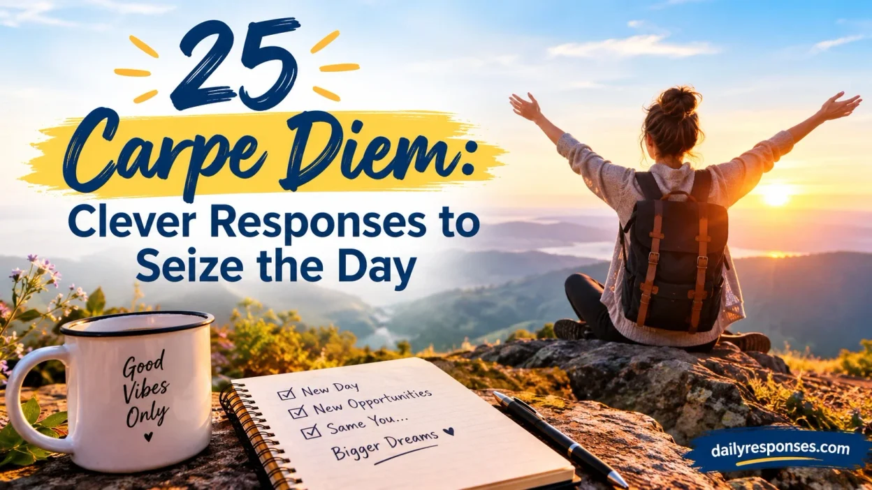 Carpe Diem: Clever Responses to Seize the Day