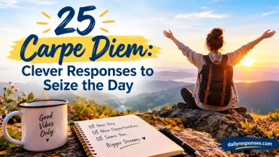 Carpe Diem: Clever Responses to Seize the Day