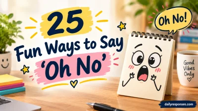 Fun Ways to Say ‘Oh No’