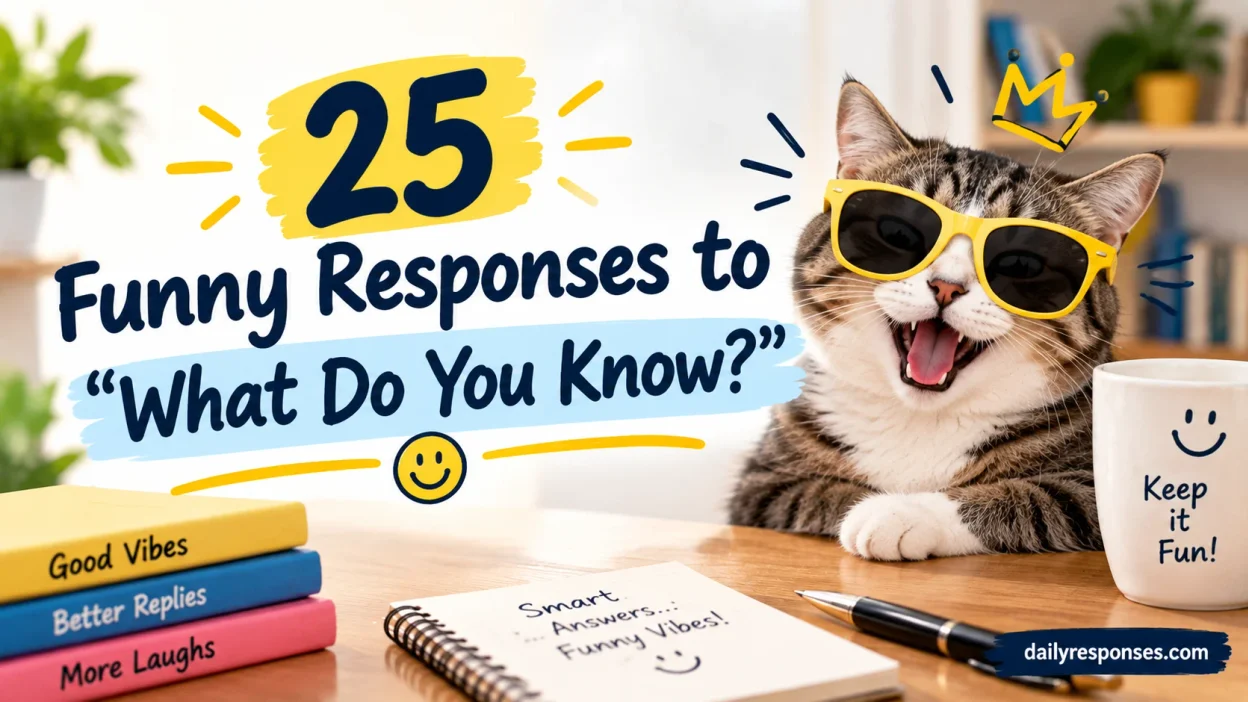 Funny Responses to “What Do You Know?”