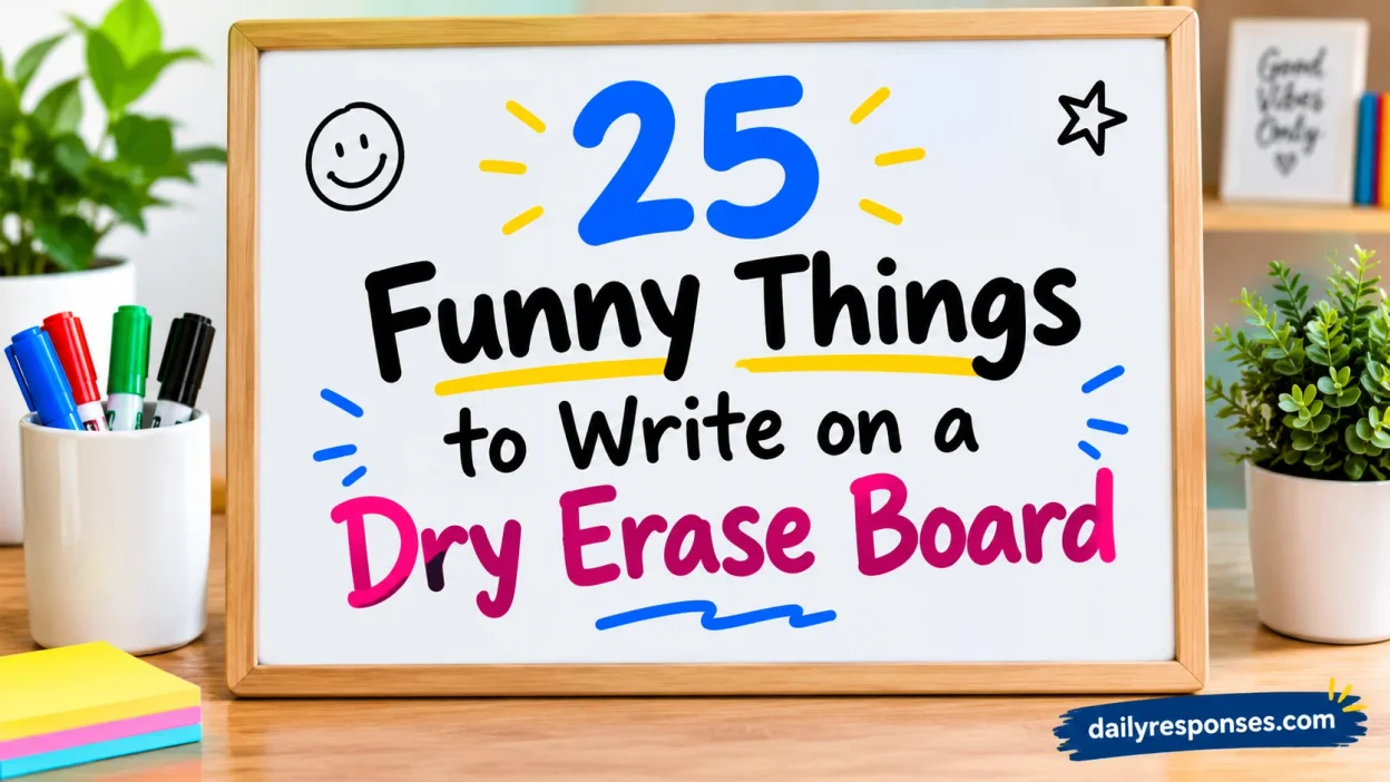 Funny Things to Write on a Dry Erase Board