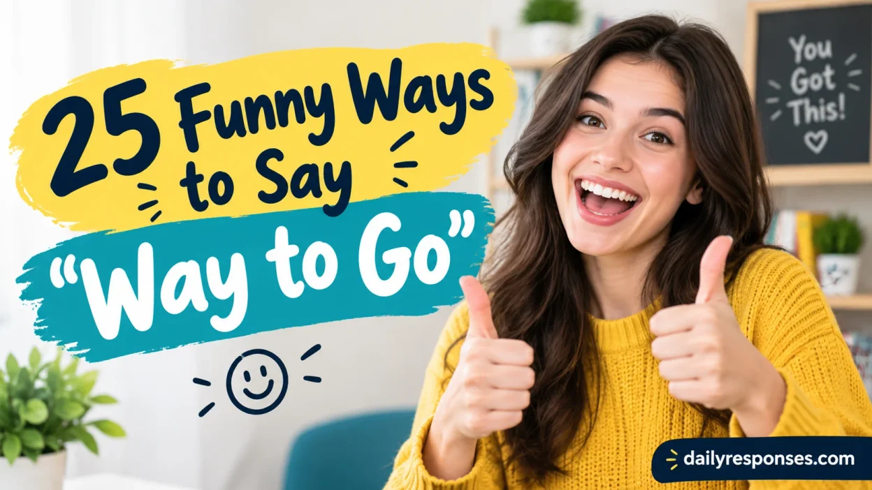 Funny Ways to Say “Way to Go”