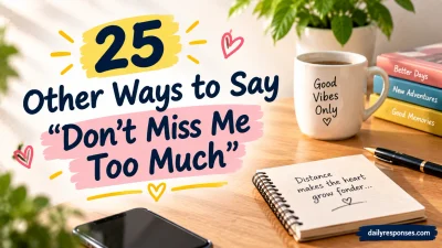 Other Ways to Say “Don’t Miss Me Too Much”