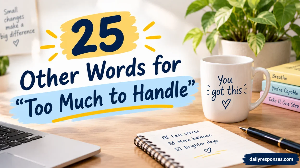 Other Words for “Too Much to Handle”