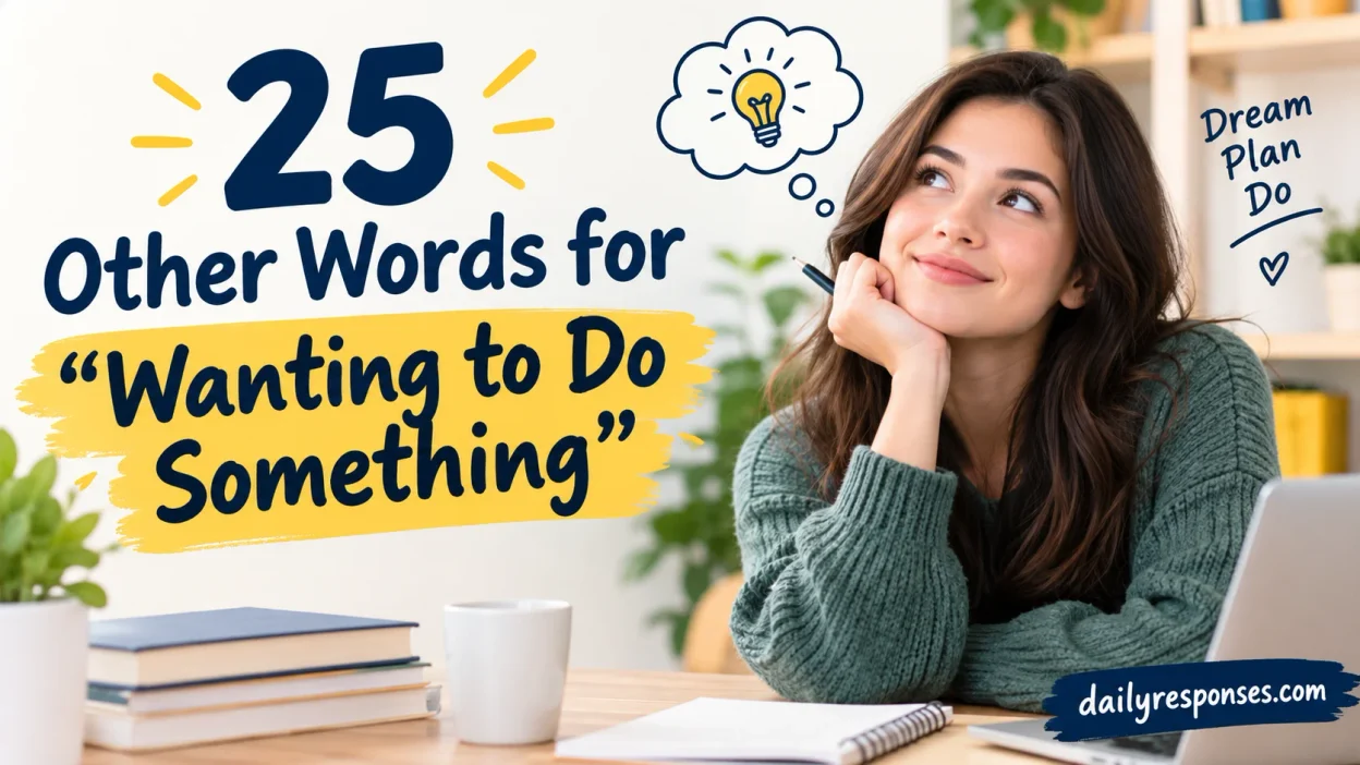 Other Words for “Wanting to Do Something”