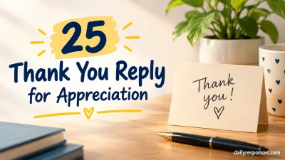 Thank You Reply for Appreciation