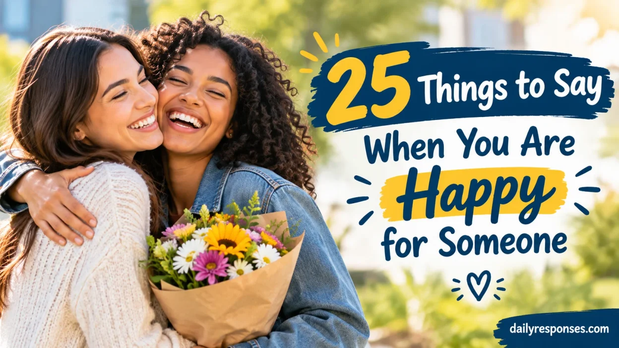 Things to Say When You Are Happy for Someone