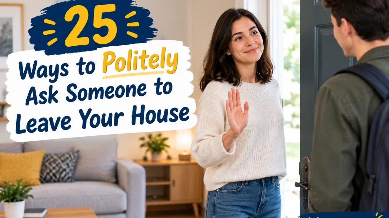 Ways to Politely Ask Someone to Leave Your House
