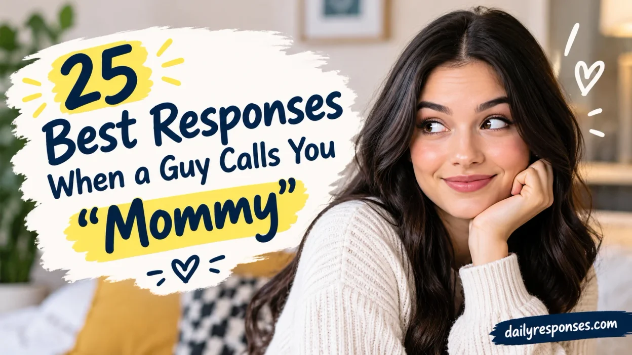 Best Responses When a Guy Calls You “Mommy”