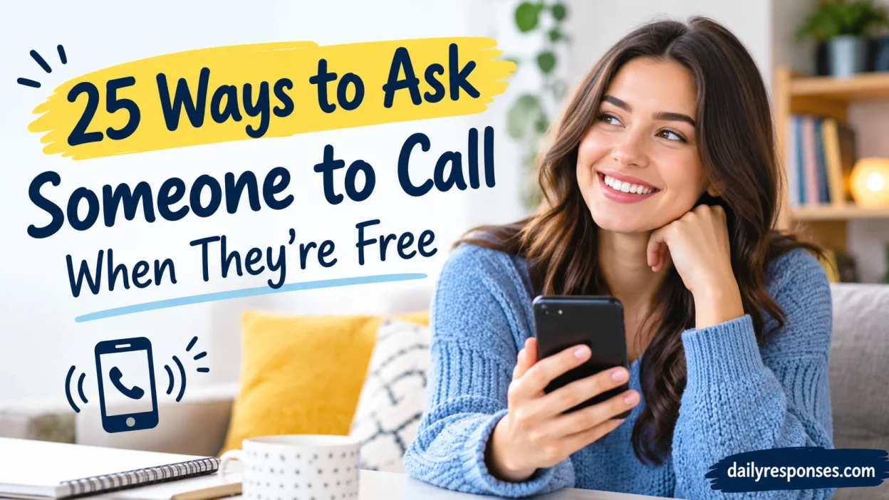 Ways to Ask Someone to Call When They’re Free